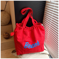 Sac de plage multicolore tendance été 2025 – Sac à bandoulière étanche en polyester avec lettres, style bonbon, pour filles – Sacs de luxe de marque pour femmes