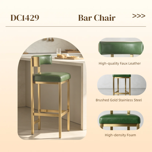 <span class=keywords><strong>Tabouret</strong></span> <span class=keywords><strong>de</strong></span> <span class=keywords><strong>bar</strong></span> <span class=keywords><strong>de</strong></span> luxe personnalisé, structure en métal doré <span class=keywords><strong>brossé</strong></span>, <span class=keywords><strong>tabouret</strong></span> <span class=keywords><strong>de</strong></span> comptoir en similicuir vert pour <span class=keywords><strong>bar</strong></span>, pub, îlot <span class=keywords><strong>de</strong></span> cuisine, café, restaurant - Product Image 2