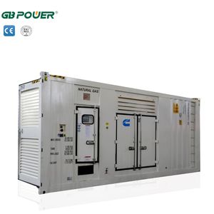 1MW GB POWER GB-P1000 천연가스 무소음 발전기 엔진용 80% 효율성 IP23 24V DC 전기 시동 - Product Image 1