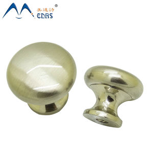 Meda kenop gagang furnitur Aloi seng solid promosi harga murah gagang pintu bundar minimalis modern lubang tunggal - Product Image 4