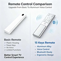 Control Remoto Inteligente para TV de 15 Teclas de Aleación de Aluminio, OEM ODM, Personalizado, Diseño y Desarrollo