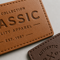 Écusson en cuir gaufré, étiquette en cuir PU avec logo débossé pour jeans, chapeaux, vêtements – Fabricant et fournisseur OEM/ODM en gros