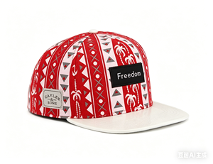 Gorra Snapback <span class=keywords><strong>Cayler</strong></span> <span class=keywords><strong>Sons</strong></span> con Estampado Tribal Rojo y Blanco, Estilo Hip Hop - Product Image 3