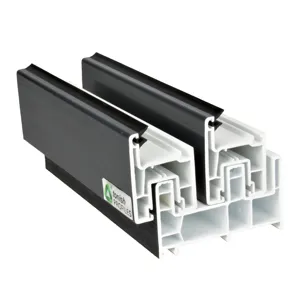 Buen precio Perfil de Pvc para puerta de vidrio de refrigerador Perfil de ventana de Pvc de alta durabilidad Marco de puerta Upvc