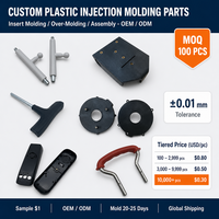 Service de moulage par injection de petites pièces en plastique sur mesure pour le moulage par insertion PP/ABS/PA6 à prix compétitif