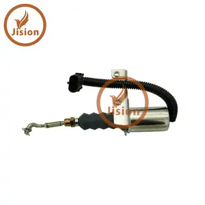 JISION Construction Machinery Parts 6CT 8.3 motore 24V solenoide di arresto del carburante 3974947 SA-3742-24