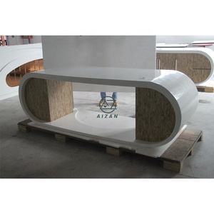 Table de bureau CEO Boss avec armoire mobilier de bureau sur surface <span class=keywords><strong>solide</strong></span> - Product Image 2