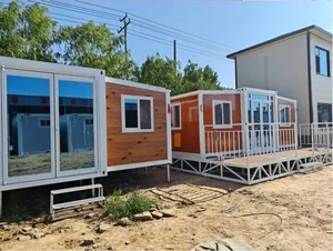 Rumah kontainer 20 kaki yang dapat diperluas murah rumah sakit rumah penampungan rumah Proyek Rumah kontainer yang dapat diperluas rumah