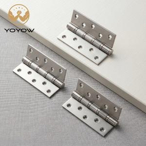 Stainless Steel Door Hinge Brushed Finish Swing Hinge Furniture <b>Hardware</b> for Interior Door and Cabinet - Product Image 1