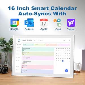 Lịch kỹ thuật số 16 inch, bảng kế hoạch treo tường thông minh, lịch điện tử WiFi & bảng ghi công việc, màn hình cảm ứng IPS, hiển thị HD dành cho lịch trình gia đình - Product Image 5