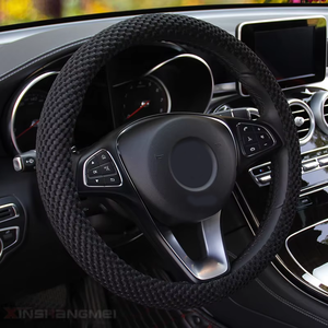 Funda para <span class=keywords><strong>Volante</strong></span> de Coche en Colores de Moda, Varias Opciones de Color, Suave, Transpirable, Ajuste Universal - Product Image 5