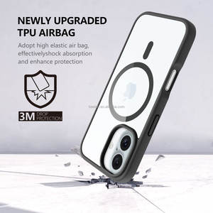 2024 Novo BSCI Mobile Phone Case Magnético Claro TPU Anti-Drop Caixa de telefone magnético à prova de choque para iPhone 16 15 Pro Max Cover - Product Image 5