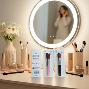 Pincel Para Maquiagem 106 Makeup Brush White Handle With Pink And Black Handle 24pcs Pack - Product Image 2