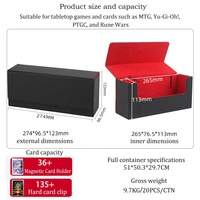 Boîtes de rangement magnétiques Torson Custom Design pour cartes TCG, BGS, CCG, jeux de société et anime – Idéales pour les cartes à collectionner