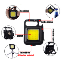Portable Mini lampe de poche LED porte-clés lumière multifonctionnel COB Camping lampes de poche USB charge travail lumières pêche Lanterna