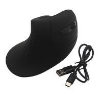 Mouse Ergonomis Vertikal Nirkabel Isi Ulang Tipe-C Big Hands Baru, Nyaman, Klik Senyap