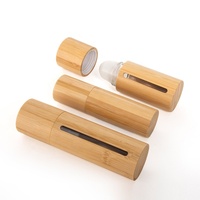 Vente en gros emballage cosmétique 5ml 10ml 15ml 50ml tube d'huile à bille en bambou bouteilles de déodorant bouteille de parfum à bille roulante