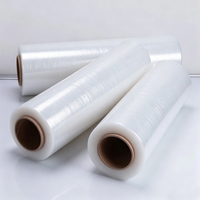 Film étirable pour palettes sur mesure, prix usine, film étirable PE pour expédition, film étirable LLDPE haute résistance en rouleau pour l'emballage