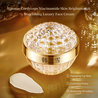 Hanxue OEM ODM Cordyceps Niacinamide Crème de luxe pour le visage éclaircissante et nourrissante pour la peau Crème BB crème Premium pour le visage des femmes