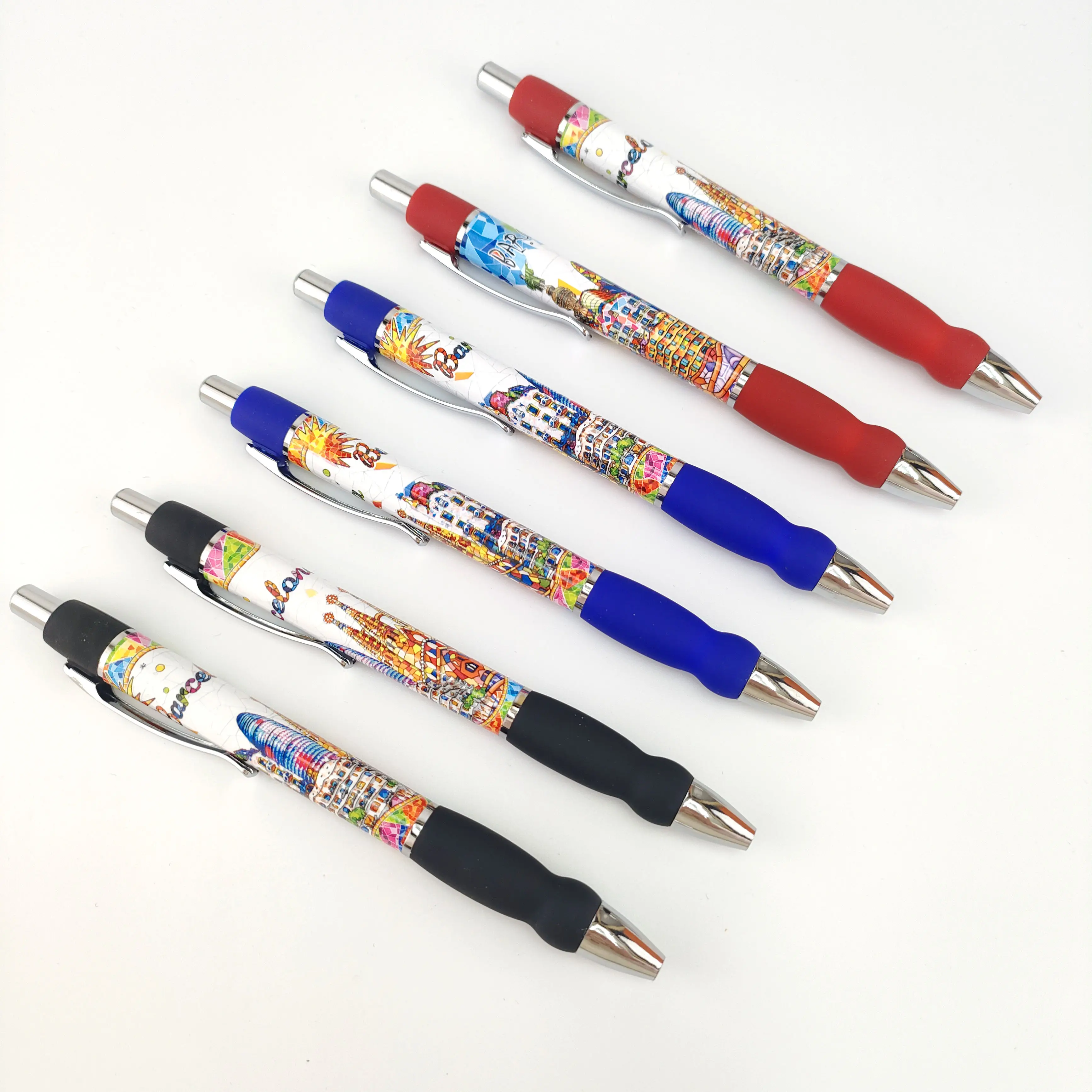 أقلام حبر جاف ترويجية مخصصة الأفضل مبيعًا لعام 2023 مجموعة أقلام حبر شفافة للطلاب