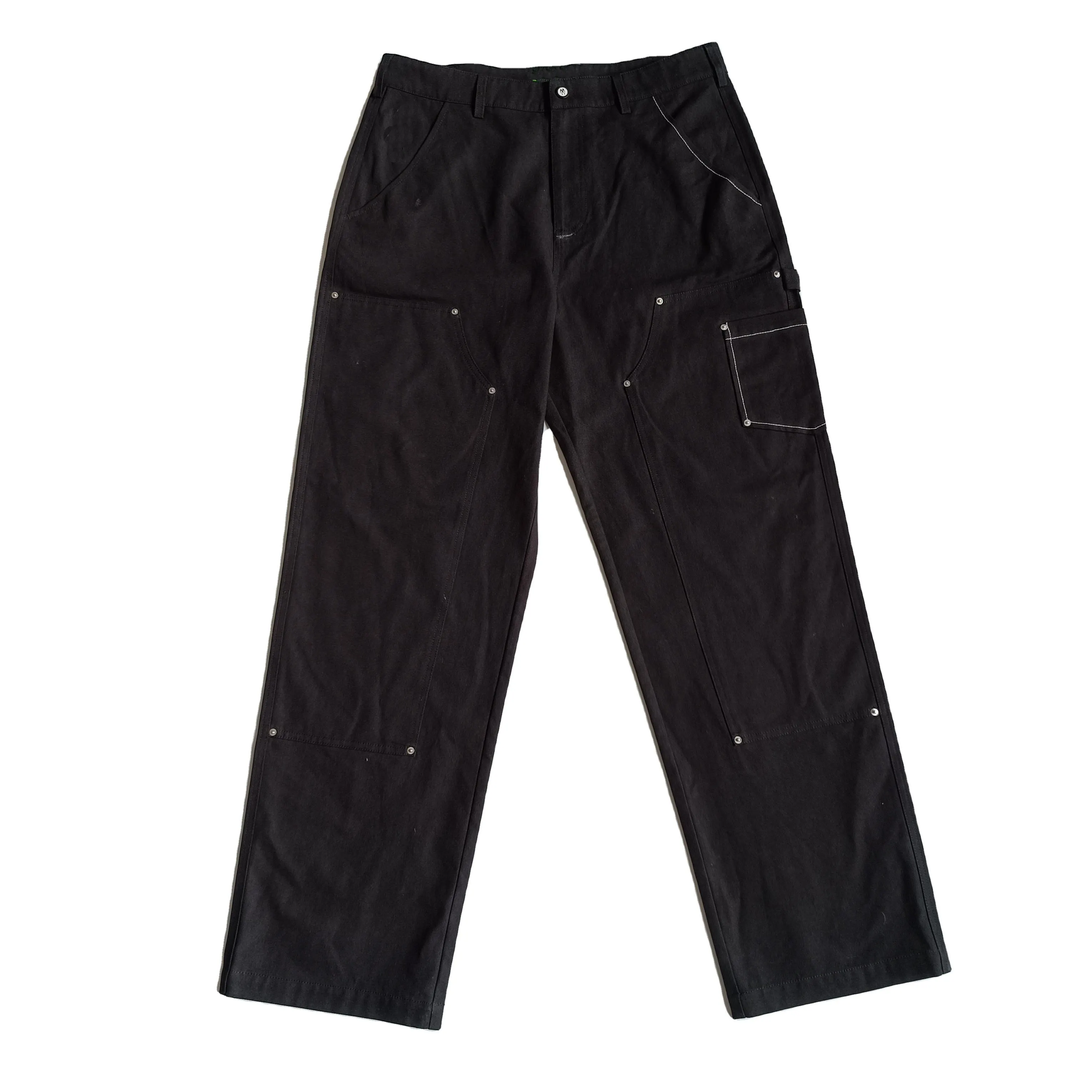 Oem Nieuwe Mode Groothandel Mannen Cargo Werk Broek Outdoor Casual Broek Leisure Broek Dubbele Knie Carpenter Broek