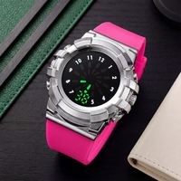 Jam Tangan Digital 2026 Model Terbaru Sporty Anak Unisex LED Casing Plastik Tali Silikon 25mm untuk Wanita Pria