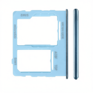 Per Samsung Galaxy A32 5G, vassoio porta SIM e MicroSD a doppio taglio, colore blu, ricambio - Product Image 2