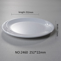 1310 A5 mélamine blanc mélamine vaisselle durable plaques en plastique plaine pour les fêtes usine plats originaux assiettes