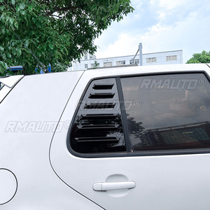Car Rear <b>Window</b> Shutter Cover Trim <b>Window</b> Louver Side <b>Vent</b> Trim for Volkswagen Golf 4 MK4 1997-2006 Glossy Black/Carbon Look - Product Image 5