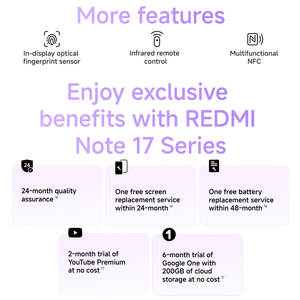 Teléfono Móvil <span class=keywords><strong>REDMI</strong></span> <span class=keywords><strong>Note</strong></span> 17 5G Original, 6+128GB, Snapdragon 4 Gen 4, Pantalla AMOLED de 6.99'', 7700mAh, Carga Turbo de 45W, BT5.1, IP65, 50MP, NFC, IA - Product Image 6