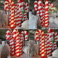 Candyland géant réaliste sucette ornements décorations de noël accessoires d'arbre à bonbons suspendus pour la configuration de la scène du centre commercial