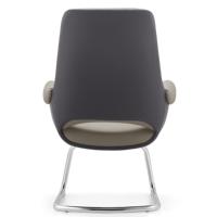 Chaises de visiteur de direction du gouvernement de meubles commerciaux modernes en cuir de luxe haut de gamme pour les cadres de bureau