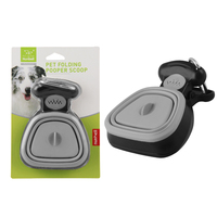 Nunbellpets Cueilleur de crottes de chien réutilisable Article chaud Clip en plastique avec mousqueton Sacs pliables portables pour grand espace de transport d'articles