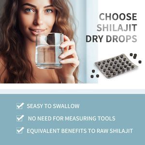 OEM Shilajitドライドロップ60錠ヒマラヤシラジット樹脂、85% ミネラルおよびフルボ酸エネルギー代謝免疫サポート - Product Image 4