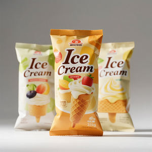 Emballage scellé en plastique aluminium de qualité alimentaire avec impression personnalisée collation emballée individuellement sac de crème glacée en mylar - Product Image 1