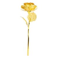 Cadeau pour la fête de Qixi, la Saint-Valentin - Boîte cadeau rose en or 24 carats - Rose unique en feuille d'or brillante