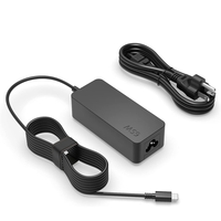 Charger Laptop USB C 65W Tipe-C Adaptor AC untuk Lenovo Yoga HP Pavilion Colokan EU US AU UK Bersertifikasi CE FCC RoHS KC