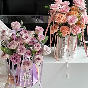 花の配置のための卸売防水アクアクラフト紙袋ブーケと花のためのエレガントで実用的な包装 - Product Image 3