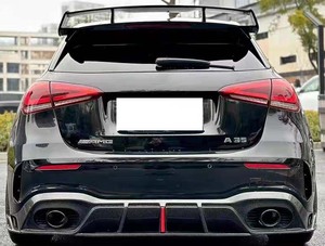 Uno stile in fibra di carbonio Bodykit diffusore paraurti posteriore con luce per <span class=keywords><strong>Mercedes</strong></span> Benz W177 uno Sport di classe A35 A45s Hatchback - Product Image 4