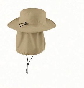 Sombrero de malla UPF50+ de ala ancha para pesca, gorra deportiva de alta calidad con estampado y solapa para el cuello, bordado, ideal para actividades al aire libre, unisex. - Product Image 3