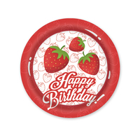 Vente chaude été thème fête fournitures fruits jetable fête vaisselle ensemble fête 7 pouces assiette en papier
