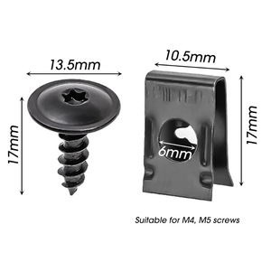 Sujetador de chapa de hierro N90974701 para Volkswagen Golf Tiguan Audi, tuerca de bloqueo de arco de rueda, piezas de repuesto, 60 unidades - Product Image 4