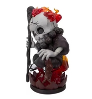 Figura de Esqueleto Mago Coleccionable, Decoración de Vinilo Resistente y Detallada, Venta Directa de Fábrica