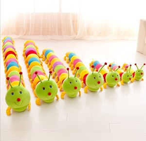 <span class=keywords><strong>Peluche</strong></span> de insectos de colores para niños, cojín de gusanos de <span class=keywords><strong>peluche</strong></span>, regalos nuevos, venta al por mayor - Product Image 5