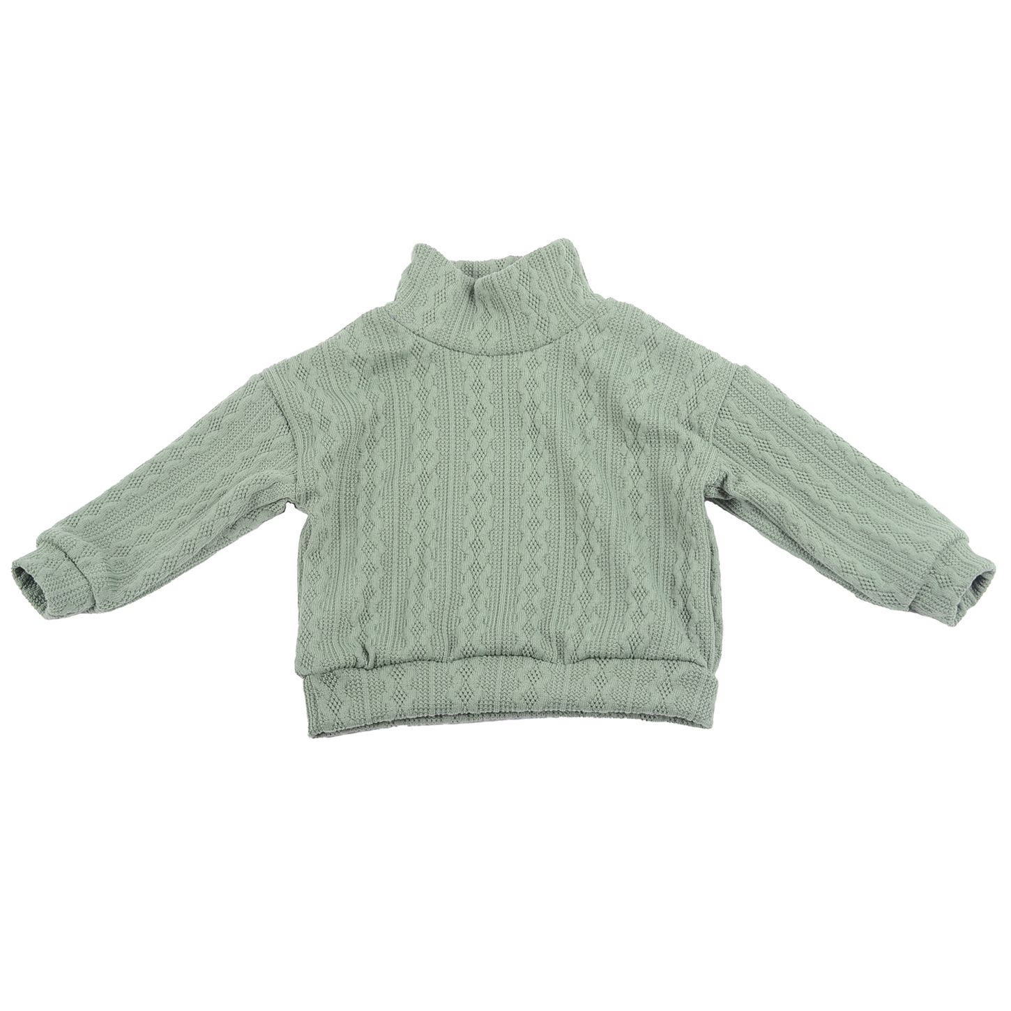 Custom Logo Little Baby Top High Collar Wool Pullover Tracksuit for Boys and Girls Soft Babys Tank Top Design