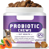 Complément Digestif pour Animaux de Compagnie Haute Qualité, Riche en Protéines, Granulés Souples, Probiotiques Efficaces pour Chiens, à Mâcher, à l'Huile de Coco pour une Meilleure Digestion