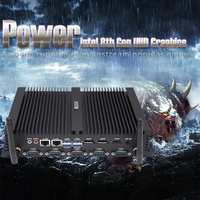 2023 PC Mini Box Industri Baru yang Dapat Disesuaikan, Komputer Ringkas Tanpa Kipas Intel H4-I7-8550U 64GB DDR4 RAM SSD+HDD Garansi 3 Tahun