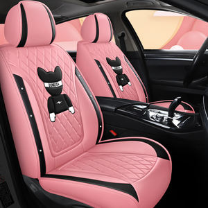 Fundas de Asiento de Coche de Cuero, Fundas de Cojín de Cuero Sintético para Vehículos, para Coches de 5 Pasajeros y SUV, Juego Universal para Automóviles - Product Image 2
