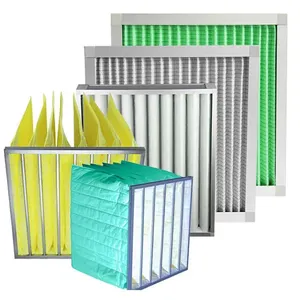 Özelleştirilmiş endüstriyel orta verimli sentetik elyaf cep HVAC hava filtresi üreticisi F5 F6 F7 F8 Pocket cep filtre torbası