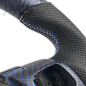 車内アップグレード カーボンファイバーレザー カスタムステアリングホイール レクサス IS250 IS300 IS350 NX RC NX RC GX GS ES対応 - Product Image 5